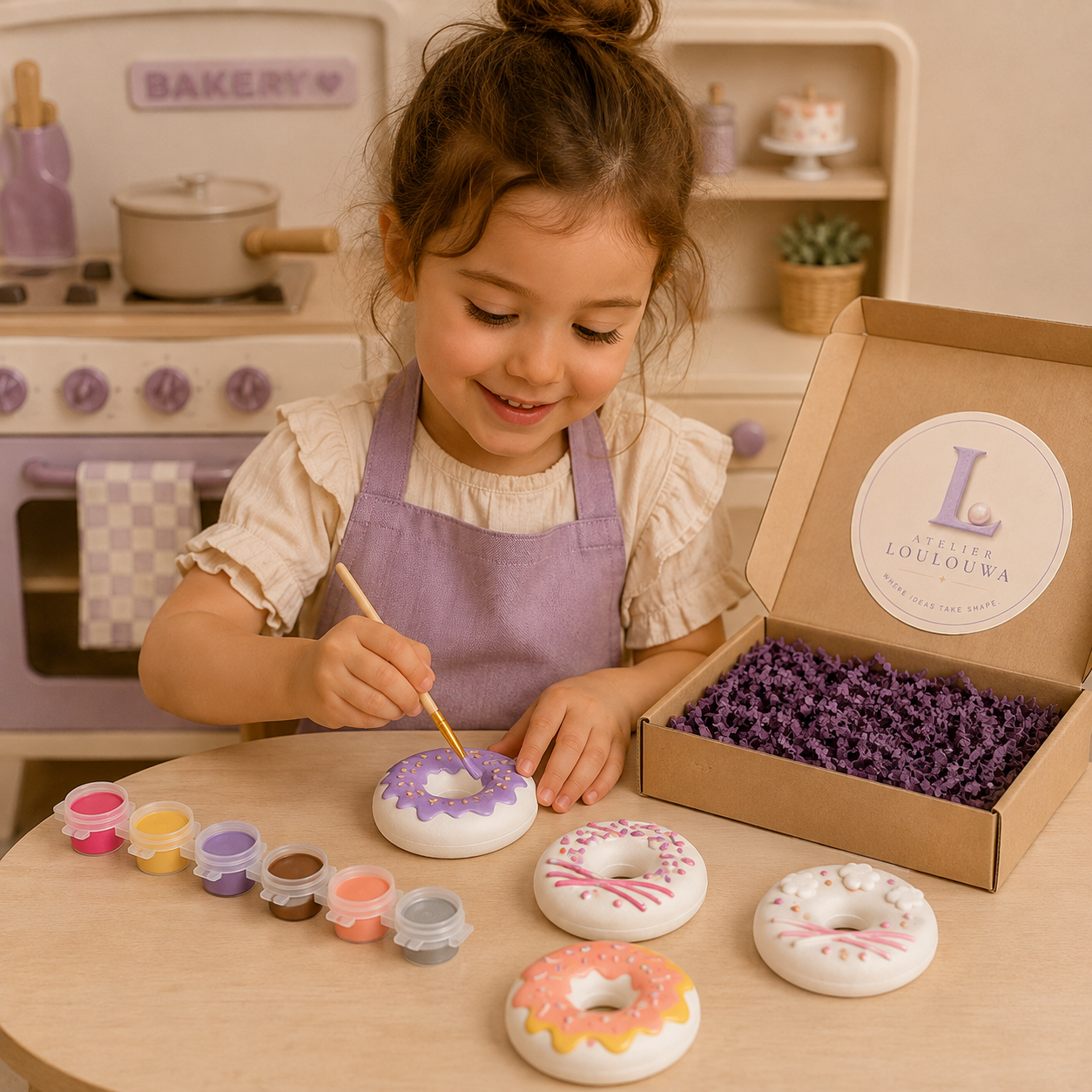 The Donut Box kit in use