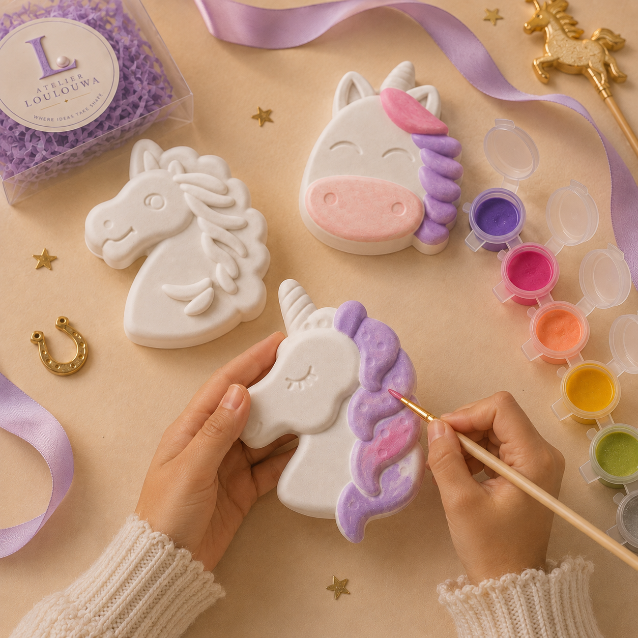 The Unicorn Trio kit in use